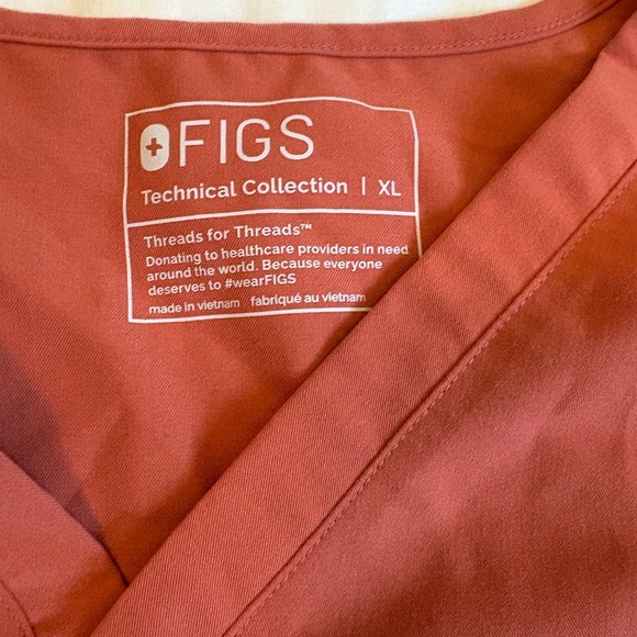 Figs women’s scrub set terracotta - Picture 6 of 7